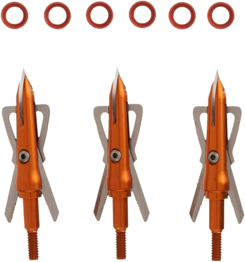 Rage Crossbow X, 2-Blade Archery Arrow Broadhead, 100 Grain with Shock Collar Technology 2