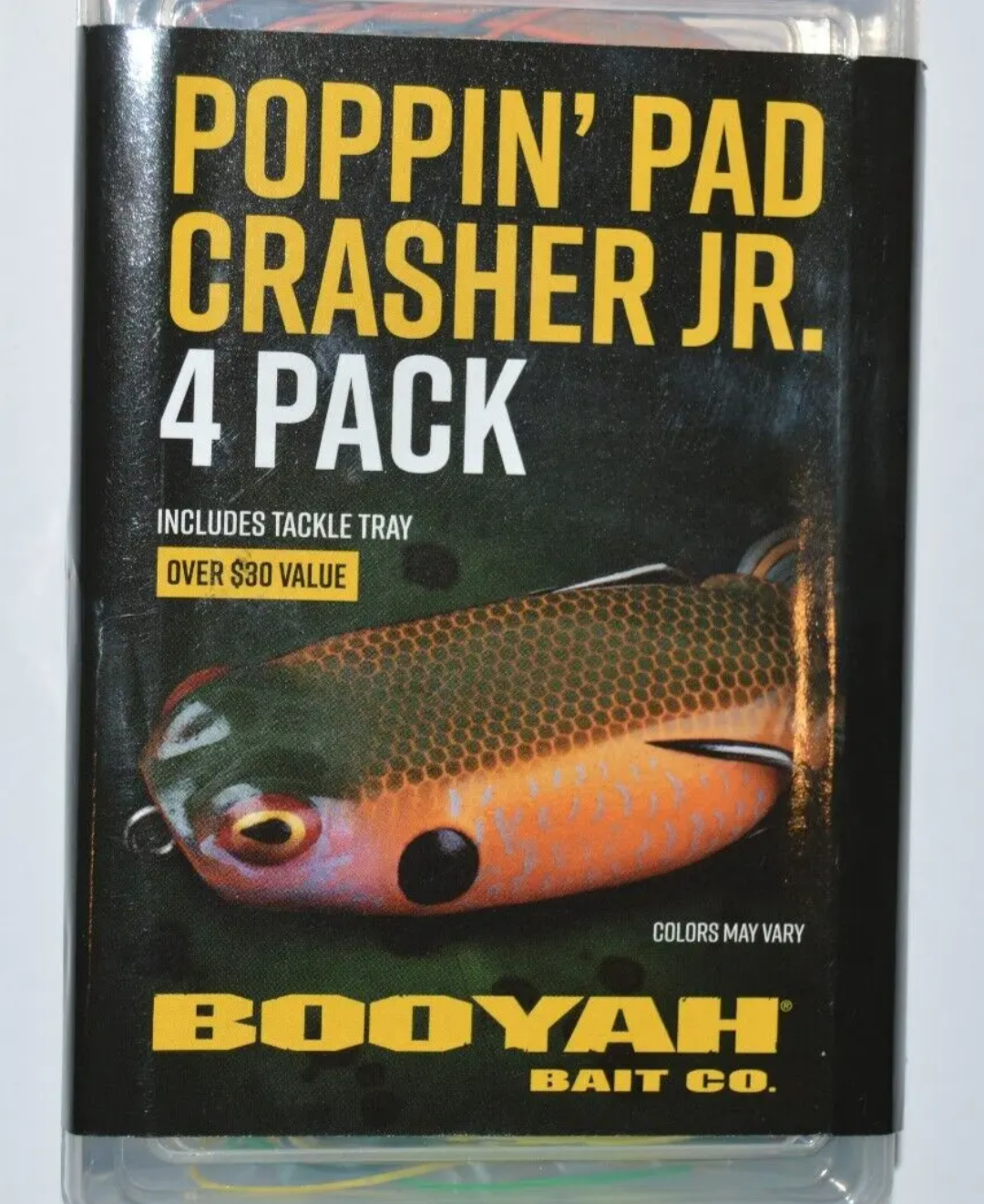 booyah fishing pole pad crasher Booyah Poppin' Pad Crasher Frog 4 Pack Kit