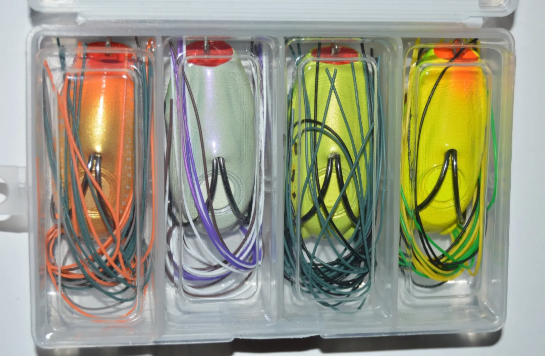 Booyah Poppin' Pad Crasher Frog 4 Pack Kit 4