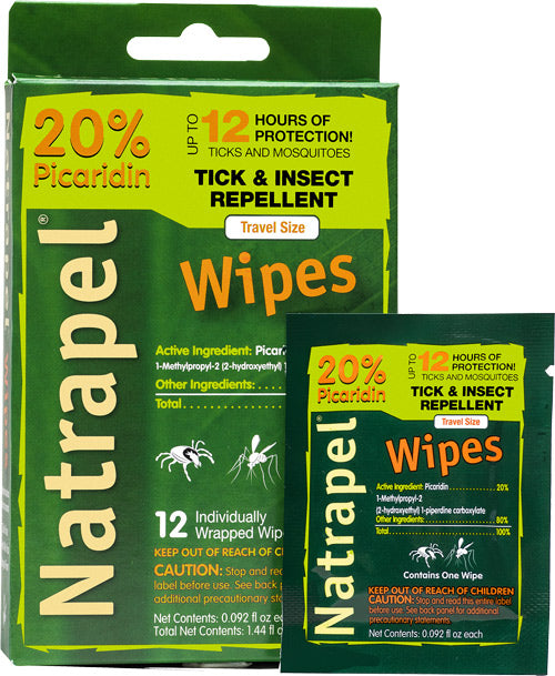 Arb Natrapel Picaridin Wipes - 12 Wipes Per Box 1