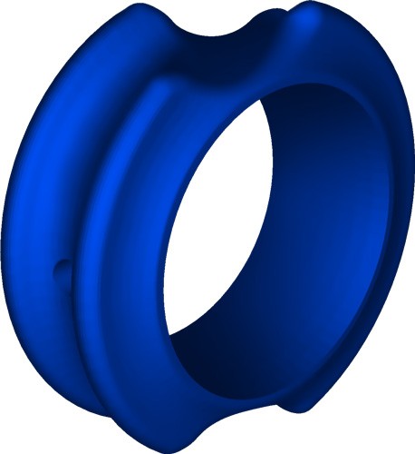 G5 Peep Sight Meta Pro Large - Hunter 1/4" Blue 1