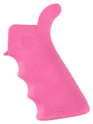 Hogue Ar-15 Beavertail Grip - W/finger Grooves Pink 1