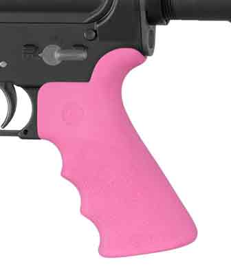 Hogue Ar-15 Beavertail Grip - W/finger Grooves Pink 2