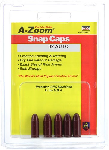 A-zoom Metal Snap Cap .32acp - 5-pack 2