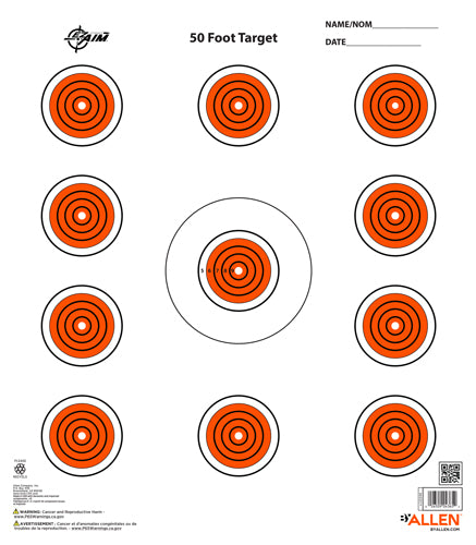 Allen Ez Aim 11 Spot Target - 13-pk 12"x12" 1