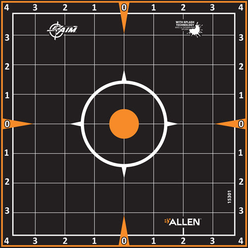 Allen Ez Aim Splash Adhesive - Grid Target 6-pk 8"x8" 1