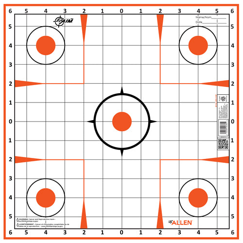 Allen Ez Aim Sight Grid Trgt - 12-pk 12"x12" 1