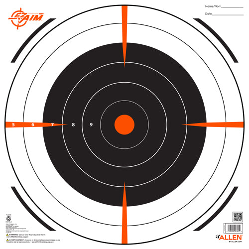 Allen Ez Aim Bullseye Target - 12-pk 12"x12" 1