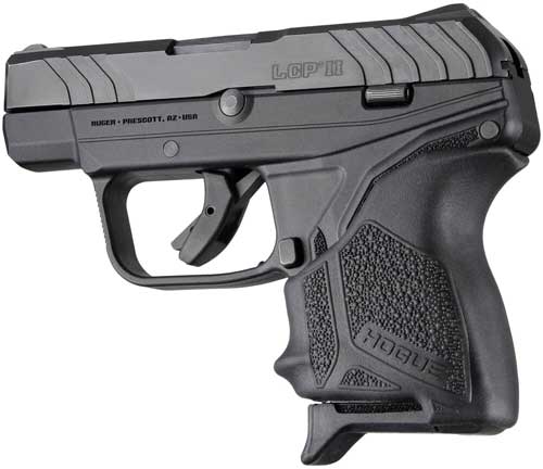 Hogue Handall Beaver Tail Grip - Sleeve Ruger Lcp Ii Black 1