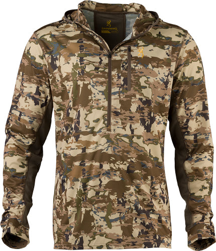Browning Early Season Hooded - Ls Shirt 1/4 Zip Auric Xx-lrg* 2