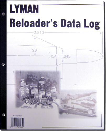 Lyman Reloader's Log Book - 50 Pages 1