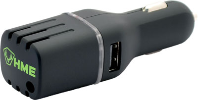 Hme Scent Slammer Ozone Scent - Eliminator Car Unit W/dual Usb 1