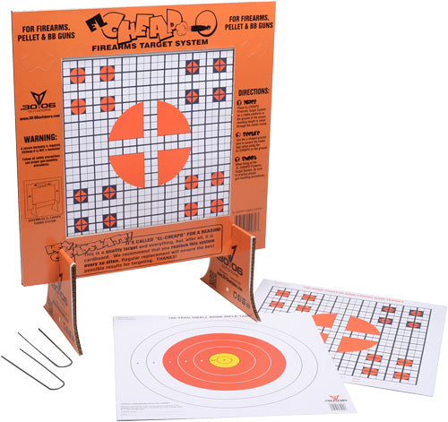 30-06 Outdoors Paper Target El - Cheapo Sight-in W/stand 40ct 1