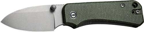 Civivi Knife Baby Banter 2.34" - Green Micarta/gray Stnwsh! 1