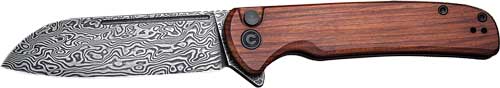 Civivi Knife Chevalier 3.46" - Cuibourtia Wood/blk Damascus 1