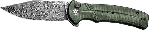 Civivi Knife Cogent 3.47" - Green Micarta/damascus Bttnlk! 1