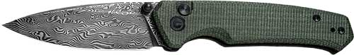 Civivi Knife Altus 2.97" - Green Micarta/black Damascus! 1