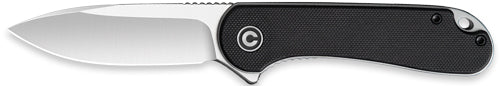 Civivi Knife Elementum 2.96" - Black G10/satin D2 Clam Pack 1