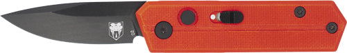 Cobratec Stinger Folder 1.9" - Red/black D2 Blade Sd Button 1