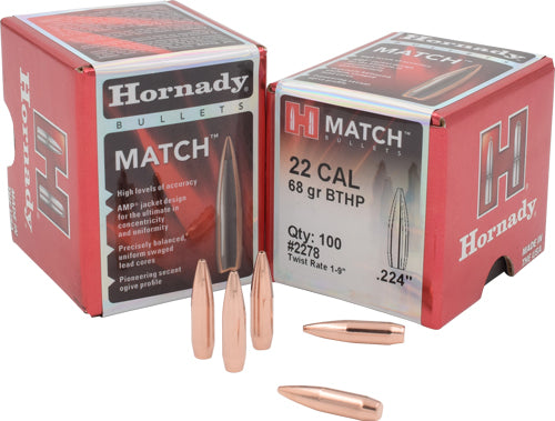 Hornady Bullets 22 Cal .224 - 68gr Jhp-bt 100ct 40bx/cs 1