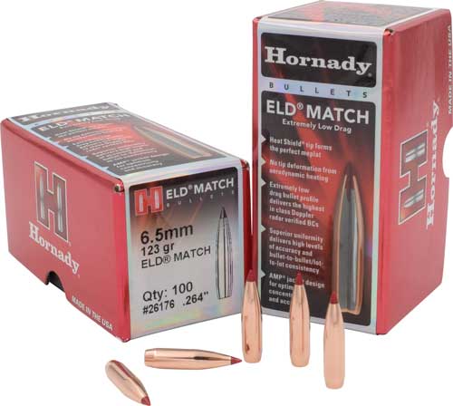 Hornady Bullets 6.5mm .264 - 123gr Eld-match 100ct 25bx/cs 1