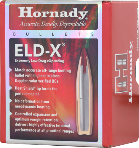 Hornady Bullets 6.5mm .264 - 143gr. Eld-x 100ct 15bx/cs 1