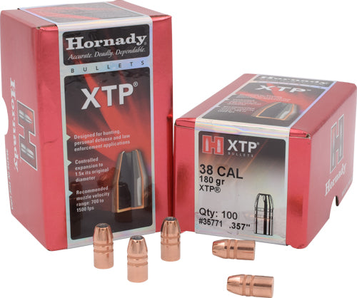 Hornady Bullets 38 Cal .357 - 180gr Xtp 100ct 15bx/cs 1