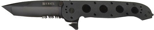 Crkt M16-14zlek 3.75" Half - Serrated Black Tanto Blade 1