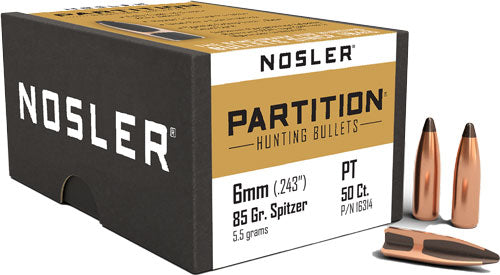 Nosler Bullets 6mm .243 - 85gr Partition 50ct 1