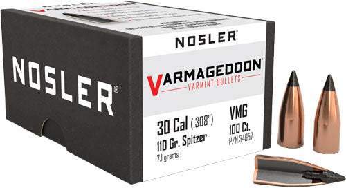 Nosler Bullets 30 Cal .308 - 110gr Varmageddon Tipped 100ct 1