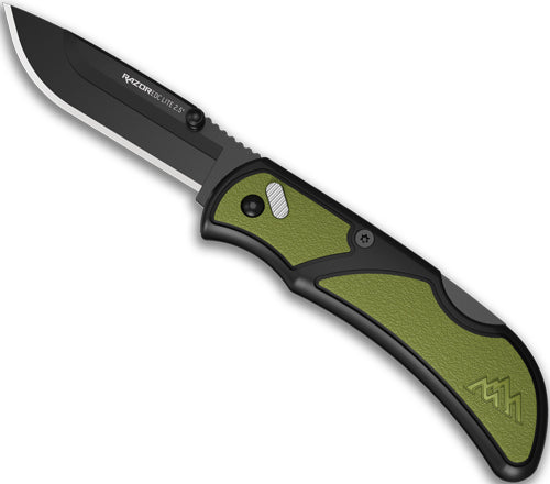 Outdoor Edge Razor Edc Lite - 2.5" Od Green Pms 2 Blk Blades 1