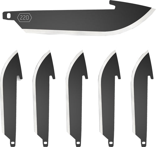 Outdoor Edge 2.2" Drop Point - Blade Pack Black Blades 6-pack 1