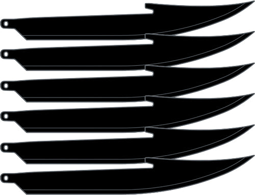 Outdoor Edge 5" Replacement - Blades 6-pack Boning/fillet 1