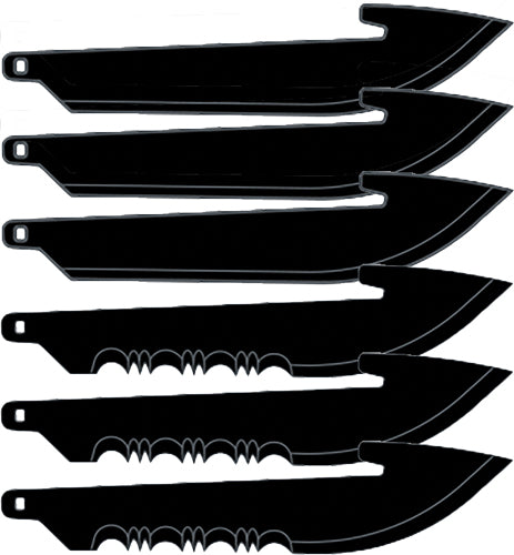 Outdoor Edge 2.5" Replacement - Blades 6-pack Drop Pnt Combo 1