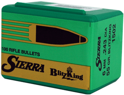Sierra Bullets 6mm .243 - 55gr Blitzking 100ct 1