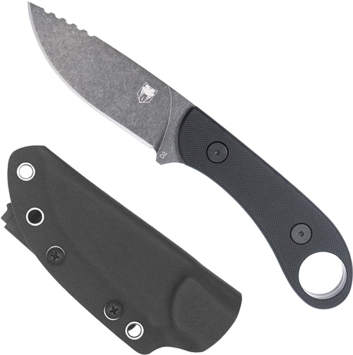 Cobratec D2 Skinner 3.75" Full - Tang Black G10 W/kydex Sheath 2