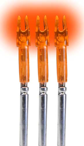 Lumenok Lighted Nock - X-series Hd Orange 3pk 2