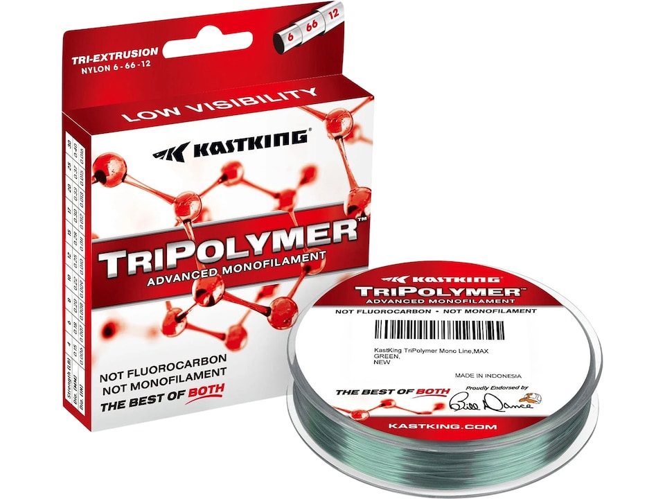 KastKing TriPolymer Advanced Monofilament Fishing Line - Clear Ice 1