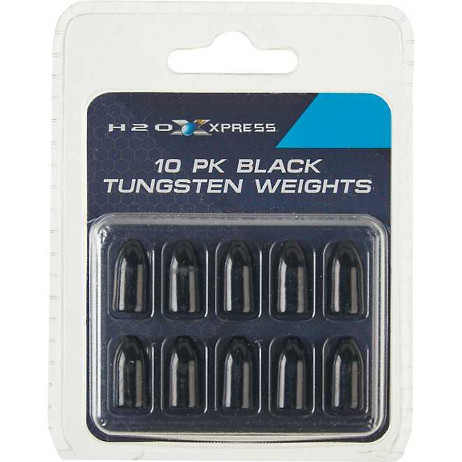 H2O XPRESS Tungsten Worm Weights 10-Pack
