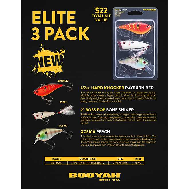 Booyah Elite Hardbaits Kit 3pk 2
