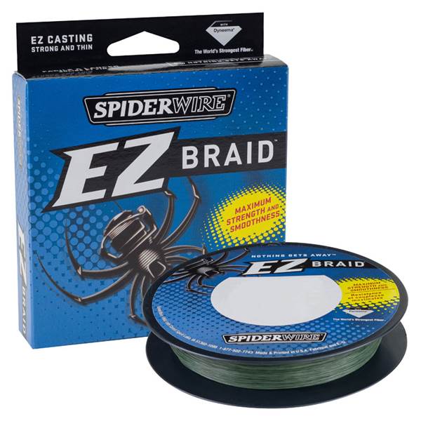 braided spiderwire fishing line Spiderwire EZ Braid Line, Moss Green