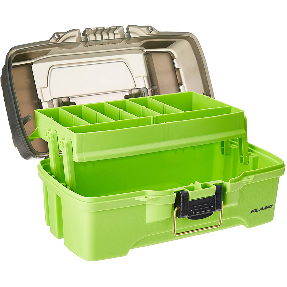 Plano - Hip Roof Tackle Box w/6-Trays - Green/Sandstone