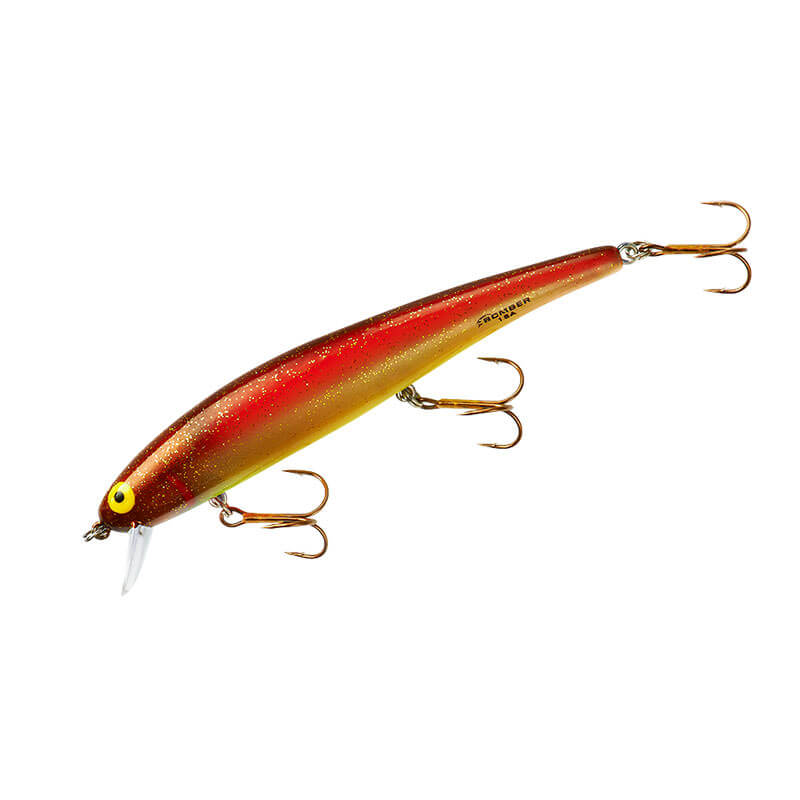 Bomber B14 Long A 3 1/2 inch Suspending Jerkbait Silver Flash Green Back