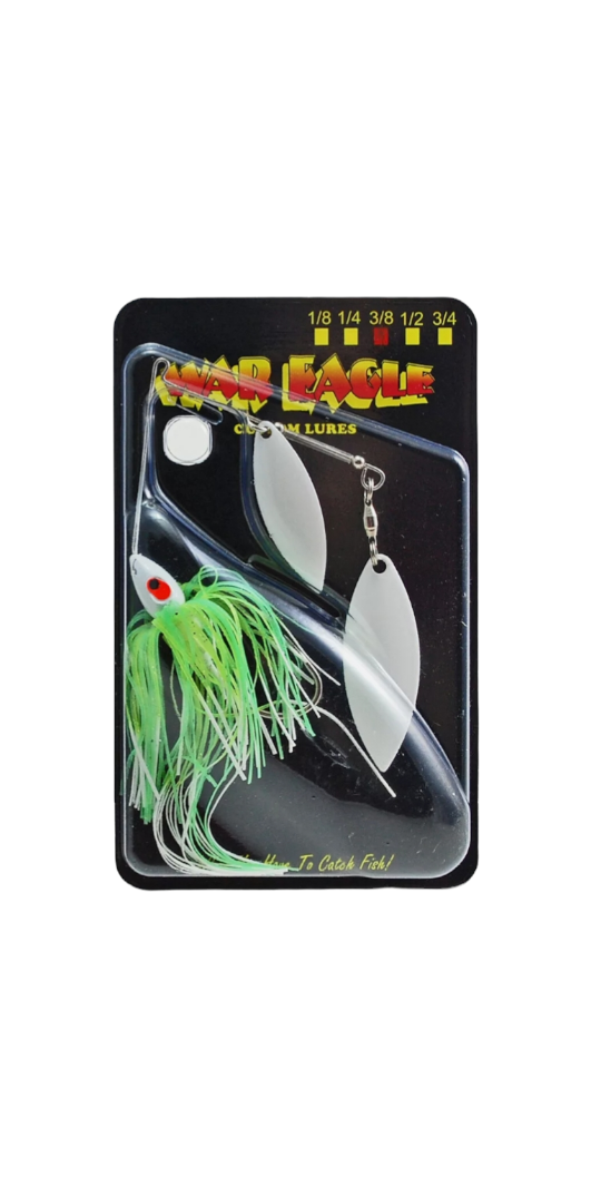 War Eagle Nickel Spinnerbait Double Willow 6