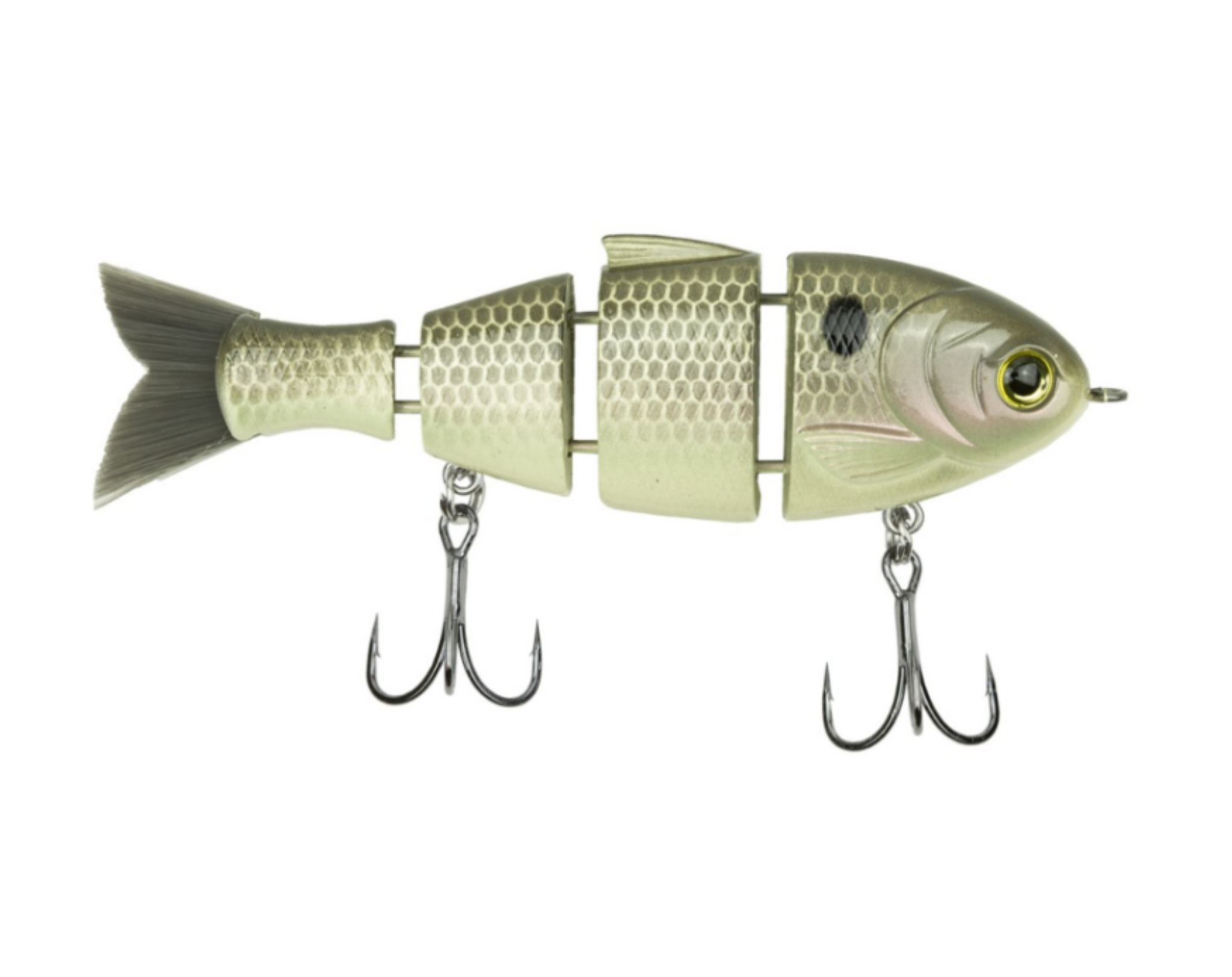 catchco fishing lures Bucca Baby Bull Shad Swimbait 3.75" Pearl Bone