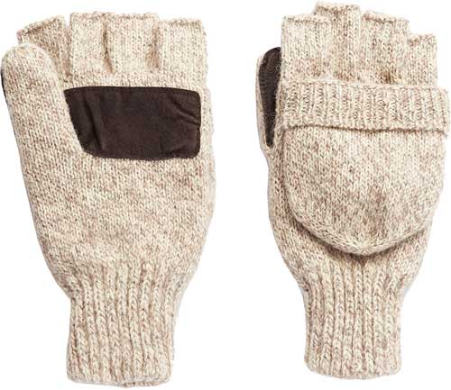 Hot Shot Basics Ragg Wool Pop- - Top Mitten Insulated Oatmeal 1