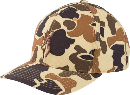Browning Cap Cupped Up 110 Snp - Back Vintage Tan Buckmark Osfm 1