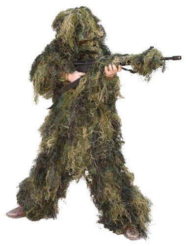 Red Rock 5 Piece Ghillie Suit - Woodland Youth Large 1