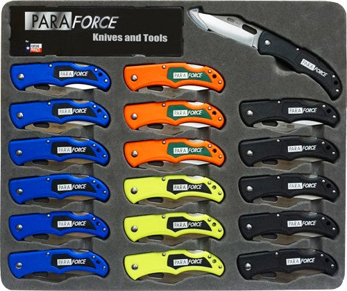 Accusharp Paraforce Lock Back - Knife Set 18 Knives Per Disply 1