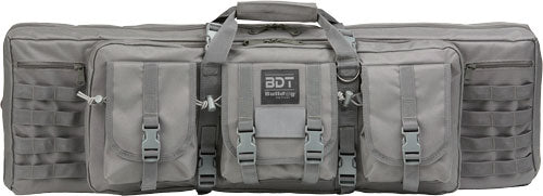Bulldog 37" Single Tactical Cs - 3 Large Accessory Pockets Grey 1